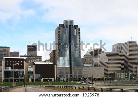 Skyscrapers in Cincinnati, Ohio.