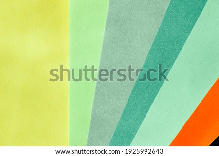 Colorful paper background, paper board and geometric figures, pastel colored Royalty-Free Stock Photo #1925992643