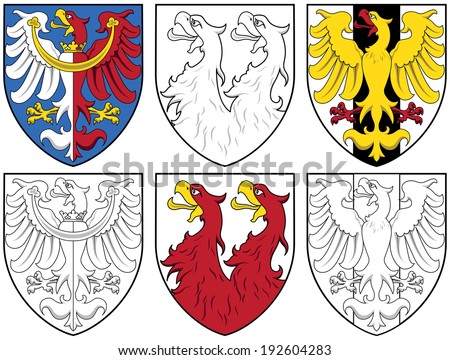 illustration, vector, historical coat of arms