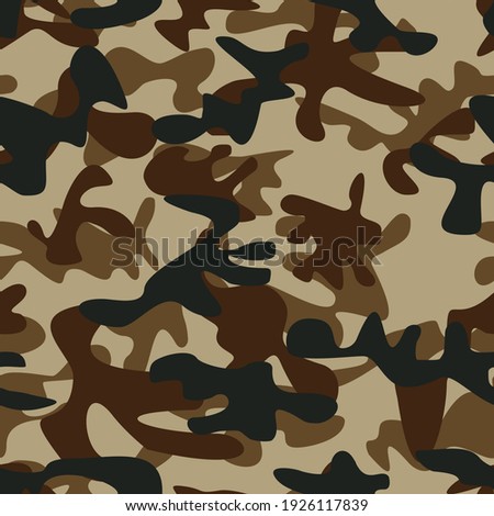 Seamless vector camouflage, dark color, for clothing.