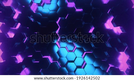 Shiny Purple and Blue polygon dark and creative in Ultra Hd background and texture