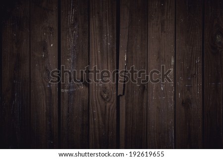Dark brown wooden board for background