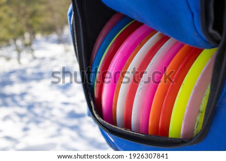 Discs in the blue bag