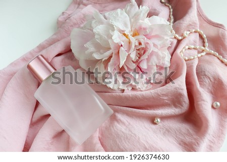 spring flowers. flower arrangement of pink peonies and place for text 