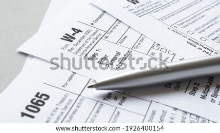 W-9 tax form as a business concept with requesting for TIN