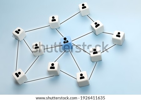 Business and technology concept. Human resource, HR, recruitment, management, leadership and team building. Royalty-Free Stock Photo #1926411635