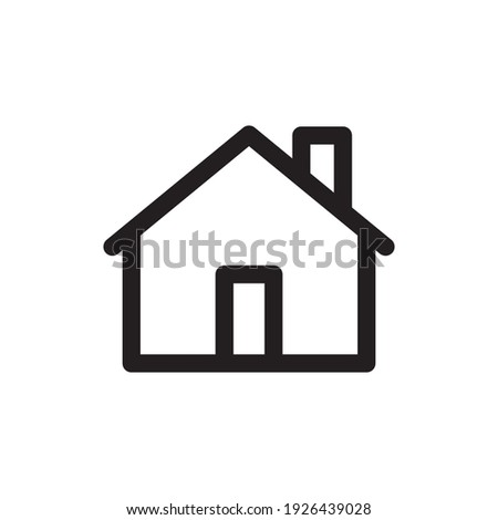 House vector icon. Home linear pictogram.