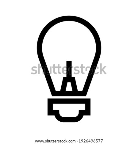 light bulb icon or logo isolated sign symbol vector illustration - high quality black style vector icons
