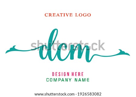 DCM lettering logo is simple, easy to understand and authoritative