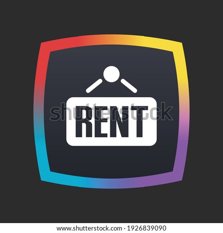 Rent Sign - App Icon Button