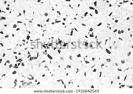 Black and  gray terrazzo old floor seamless patterns abstract for background	