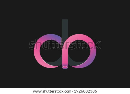 Abstract letter logo symbol vector template. Eps 10. Letter "db"
