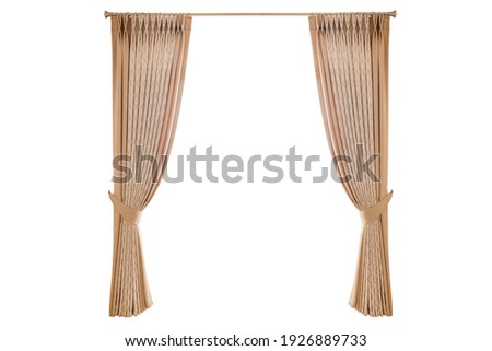 curtains on a white background Royalty-Free Stock Photo #1926889733