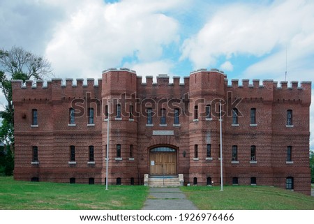 historical building of Hudson Armory MA USA