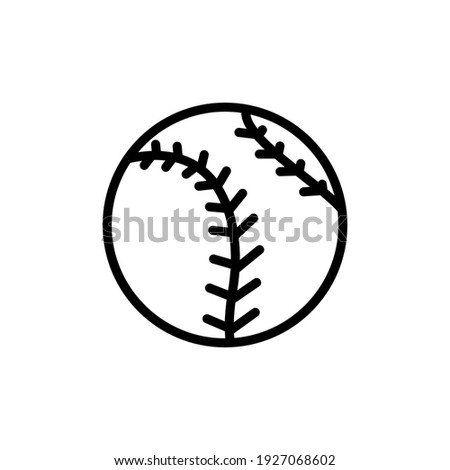 baseball line icon design vector template