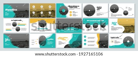 Vector Presentation Templates. Infographic elements for use in Presentation, Flyer and Leaflet, SEO, Marketing, Webinar Landing Page Template, Website Design, Banner. Royalty-Free Stock Photo #1927165106