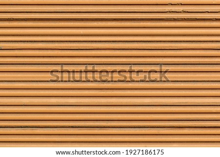 Background from horizontal orientation of narrow wooden slats, quality background, texture
