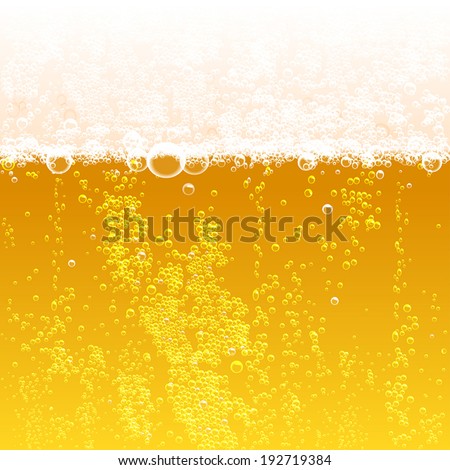 background beer with foam and bubbles