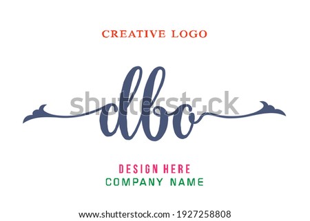 DBO lettering logo is simple, easy to understand and authoritative