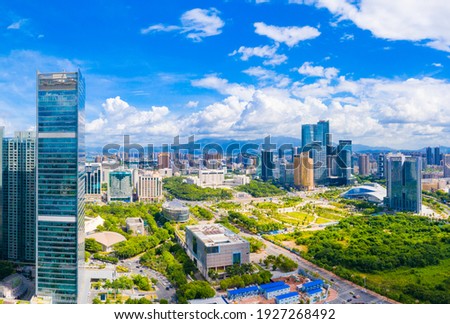 Urban scenery of Huizhou City, Guangdong Province, China
