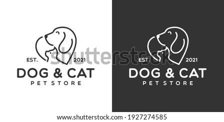 Line Of Head Pet Logo Design. Line Of Head Pet Logo Template. Modern Design. Flat Logo. Vector Illustration
 Royalty-Free Stock Photo #1927274585