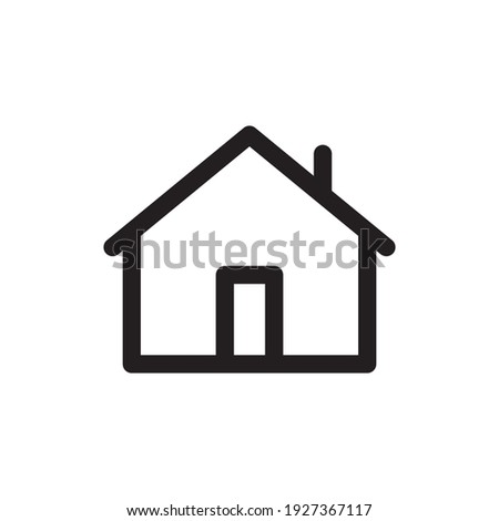 House vector icon. Home linear pictogram.