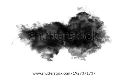smoke isolated on black background