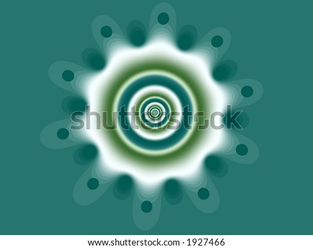 green fractal rendering