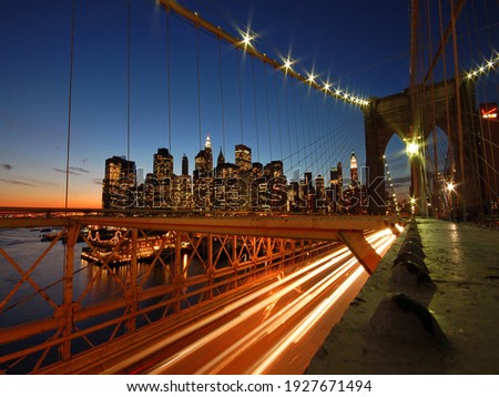 evening city and bridge view