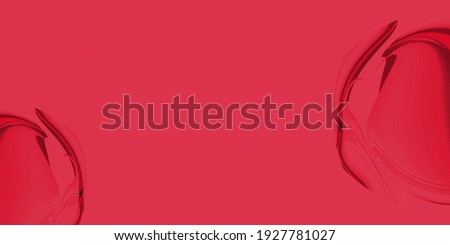 3d illustration of two curvy shapes like a sphere opening and forming a heart