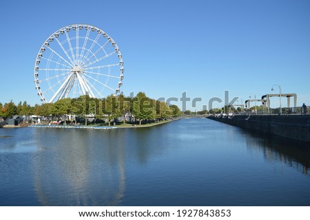 Ferris wheel in Old port of Montreal