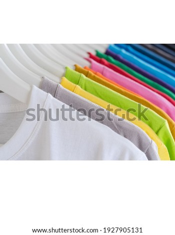 Colourful t shirt store picture e-commerce store 