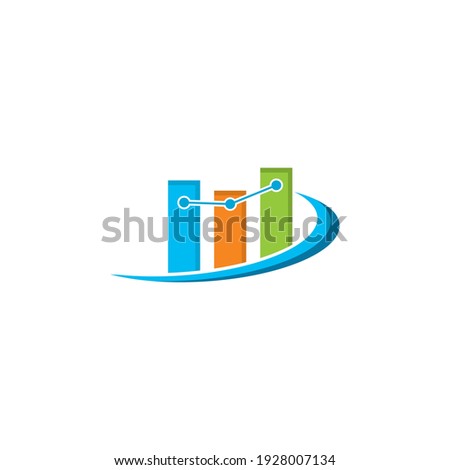 Finance analyst logo vector icon illustration design