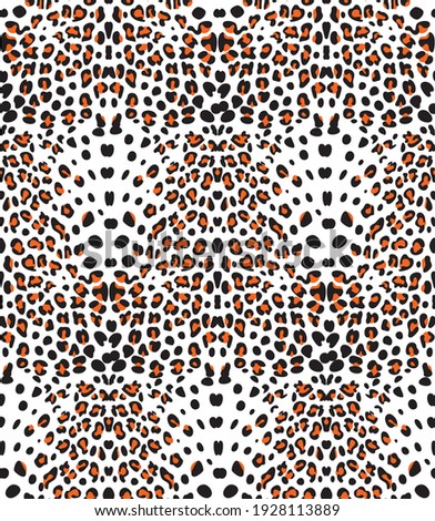 Abstract background with leopard skin pattern, animal print design.