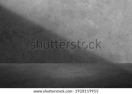 perspective of concrete or cement floor for interior and display show products. studio room gradient background Royalty-Free Stock Photo #1928119955