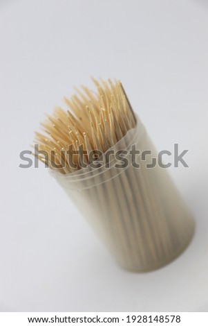 toothpick stock of bamboo for tooth care