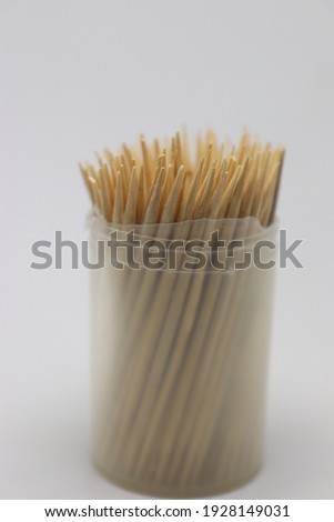 toothpick stock of bamboo for tooth care