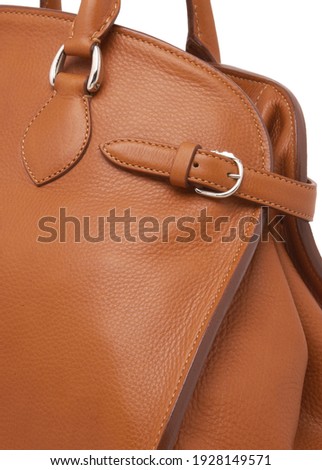 Fashionable and stylish detail handbag for woman. Studio shoot.