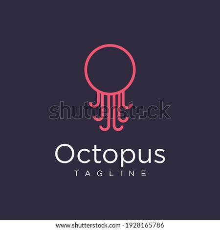 octopus logo. A unique, exclusive, elegant, professional, clean, simple, modern logo. Suitable for your business, company, etc.