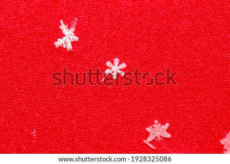 christmas snowflake on a red background