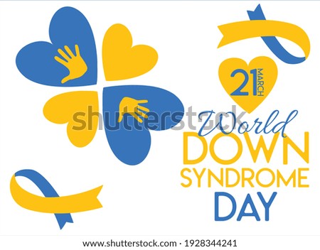 21 march down syndrome day  Royalty-Free Stock Photo #1928344241