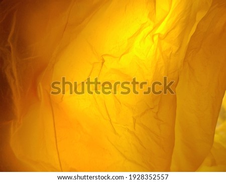 abstract background made of yellow plastic bag