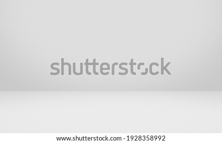 Empty white gray color texture pattern cement wall studio background. Used for presenting cosmetic nature products for sale online. Royalty-Free Stock Photo #1928358992