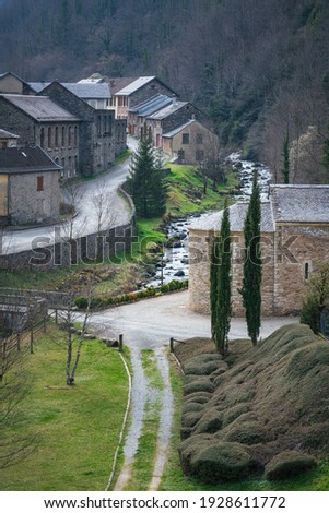 Salau village in the Pyrenees mountains in France