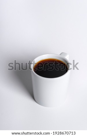 Empty coffee cup or coffee mug isolated on white background