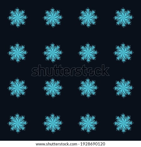 Snowflakes decoration modern design pattern