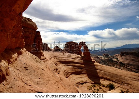 A beautiful shot of grand canyon mountains under a clear blue sky
