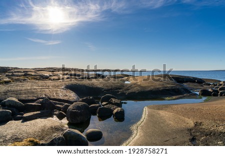 Ytre Hvaler National Park in Norway, on the border with Sweden Royalty-Free Stock Photo #1928758271