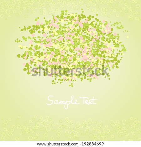 green abstract background with a place for the text