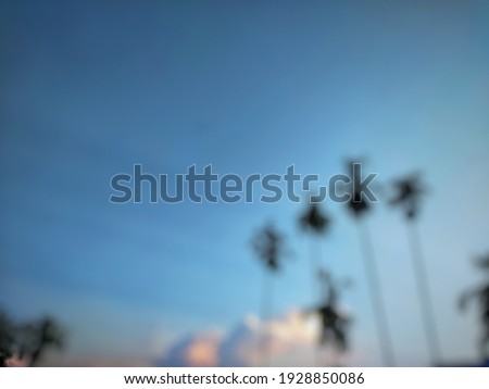 defocused abstract background of twilight in rural village